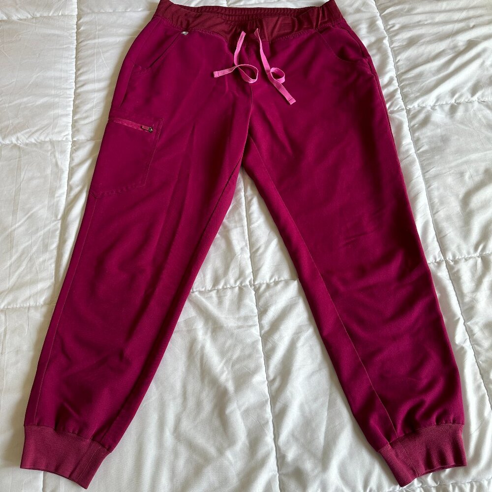 Figs Scrubs Athletic Bottoms Pink Large